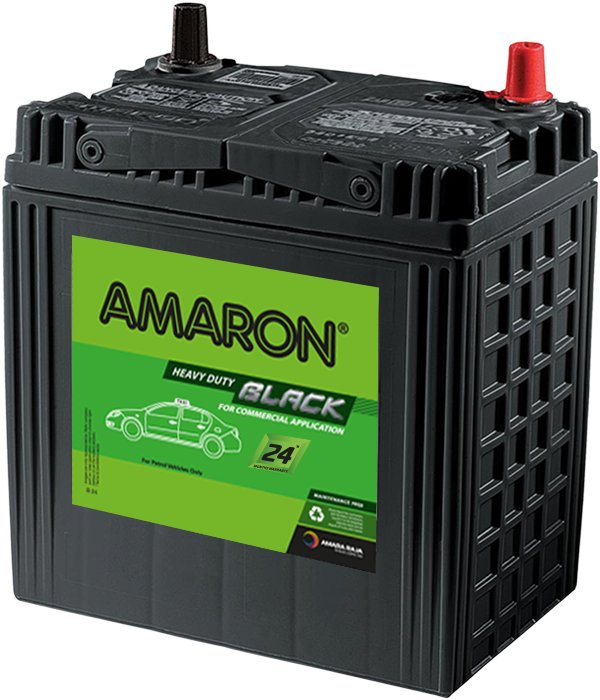 Amaron Amaron Black, Heavy‑duty value battery · 24 months warranty