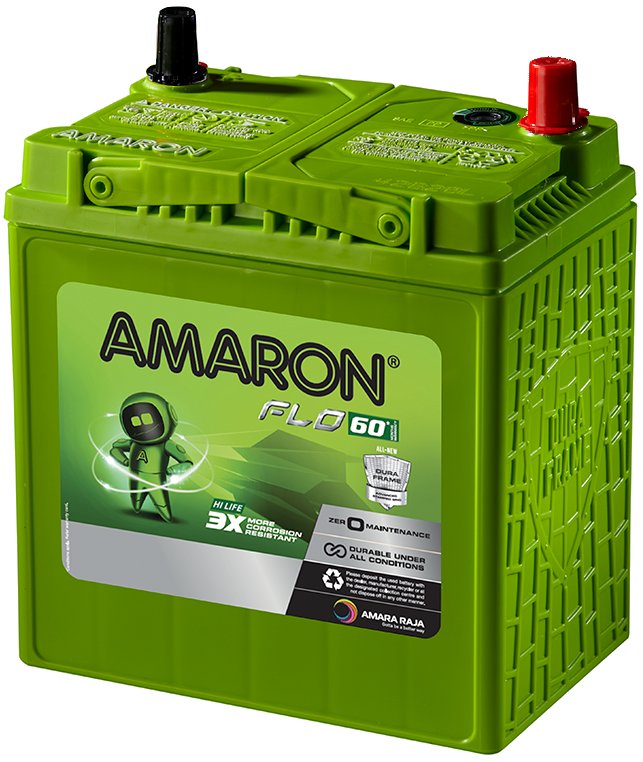 Amaron Amaron FLO, Car and SUV battery · 60 months warranty · zero maintenance