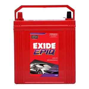Exide Epiq EPIQ35L, 35 Ah top‑of‑the‑line car battery · 77 months warranty