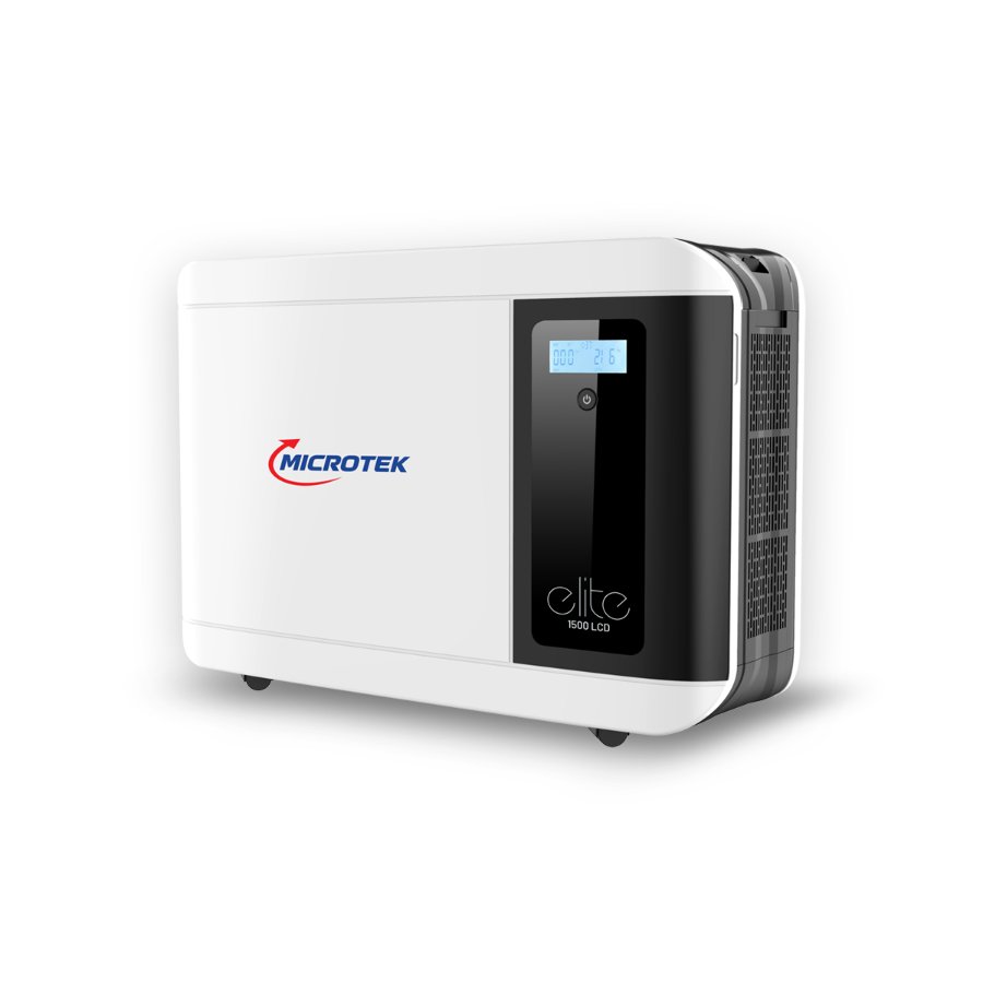Microtek Elite 1500 LCD, 1500 VA · 12 V · pure sine wave · LCD display