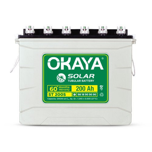 Okaya ST 200S Solar Battery, 200 Ah · 60 months warranty